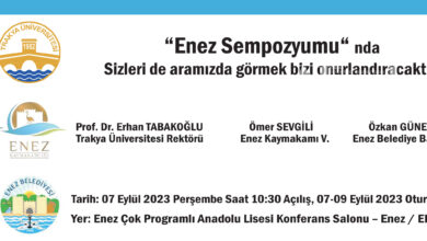 Enez Sempozyumu basliyor | Edirne Ahval Gazetesi