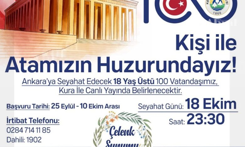 Kesan 100 kisiyle 100. yilda Anitkabirde | Edirne Ahval Gazetesi