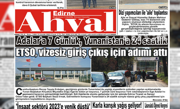 15.12.2023 Edirne Ahval | Edirne Ahval Gazetesi