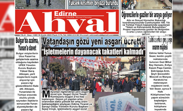 18.12.2023 Edirne Ahval | Edirne Ahval Gazetesi