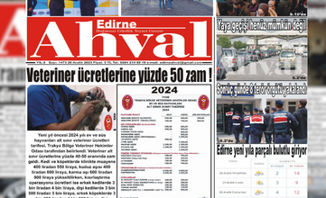 28.12.2023 Edirne Ahval | Edirne Ahval Gazetesi