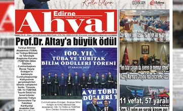 29.12.2023 Edirne Ahval | Edirne Ahval Gazetesi